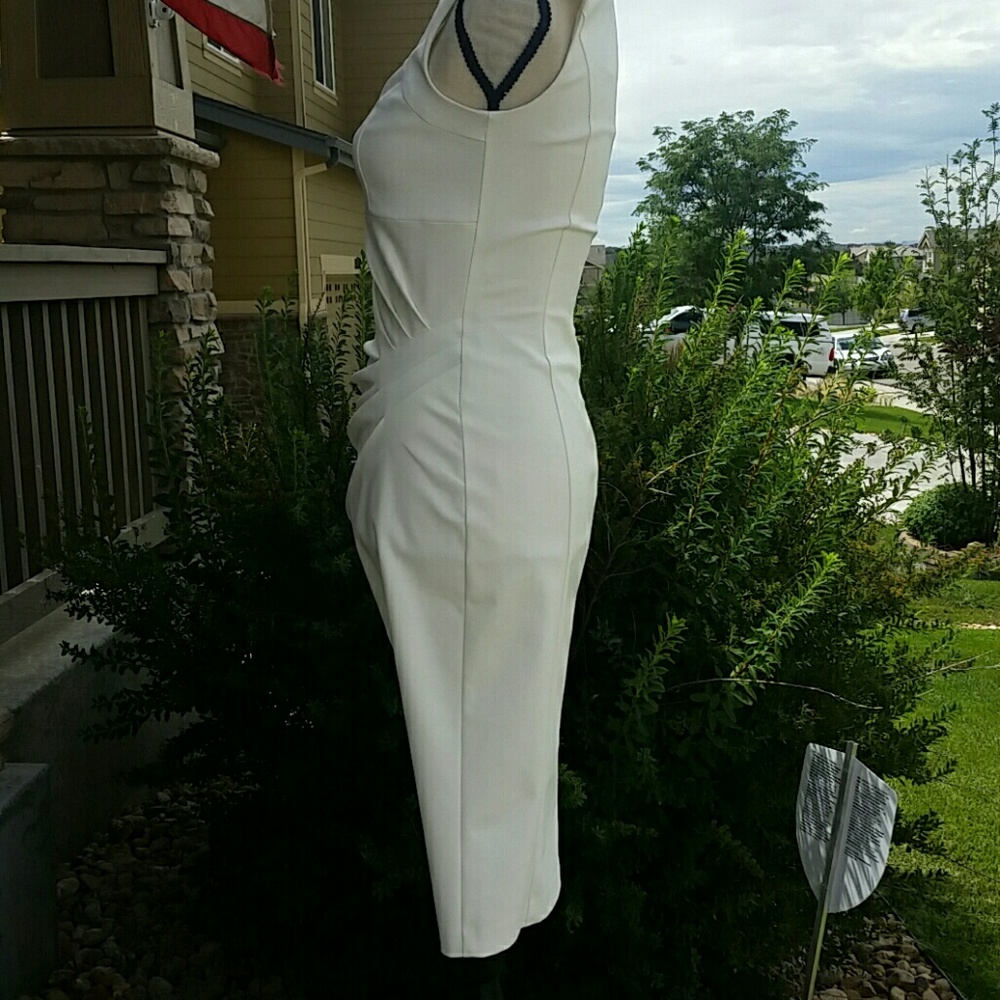 ❤Le Chateau Ivory Prom Cocktail Wedding Dress - Picture 3 of 5