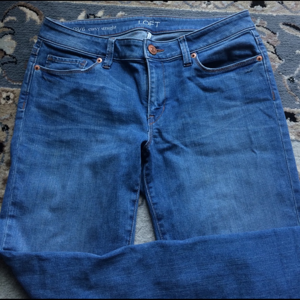 Ann Taylor Loft 28/6 Curvy Straight Jeans