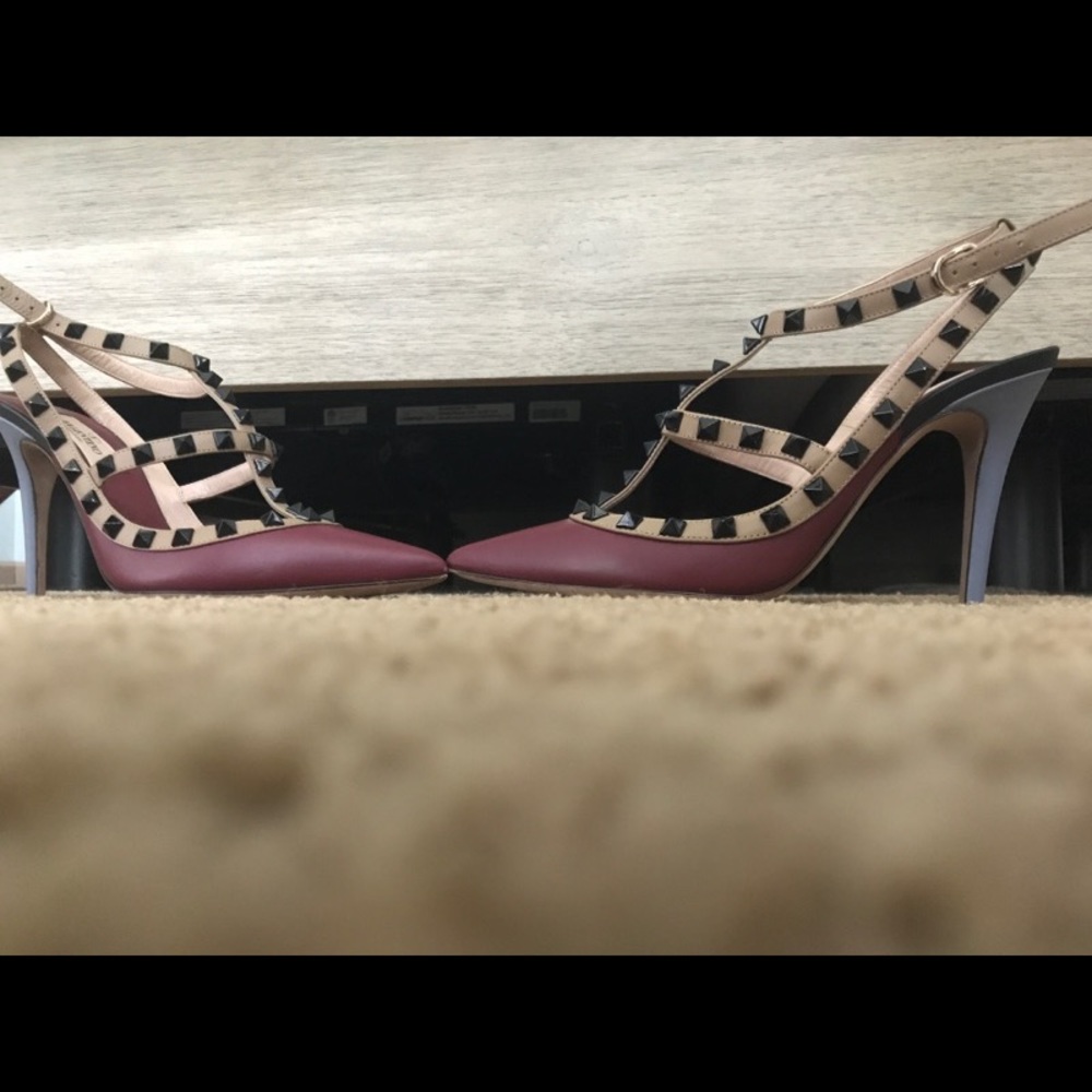 Valentino Rock Stud Ankle Strap - Picture 3 of 7