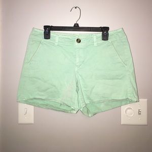 American Eagle mint shorts, khaki material