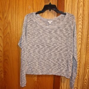 BP/Nordstrom Grey Knit Slouchy Sweater