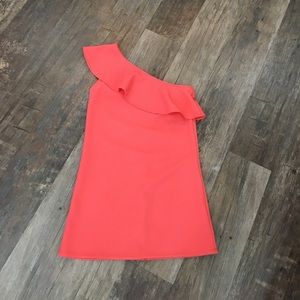 Cupcakes and Cashmere one shoulder dress