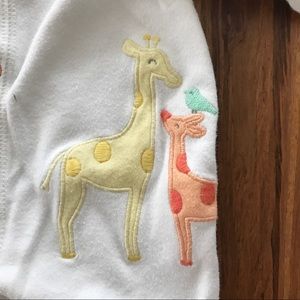 Carter's Coverall Footie with Buttons and Giraffes