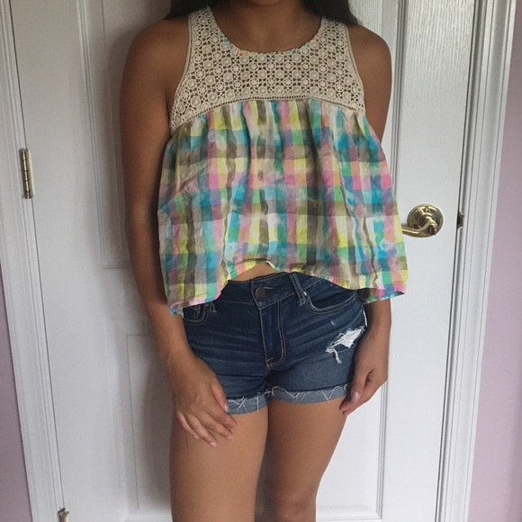 Checkered rainbow tank - Picture 1 of 2