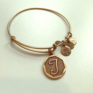 Alex and Ani "T" Initial Bangle