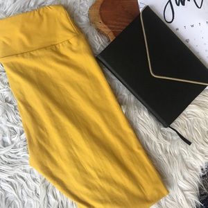 LulaRoe Yellow Leggings