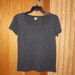 BP/Nordstrom Dark Grey Fitted V Neck