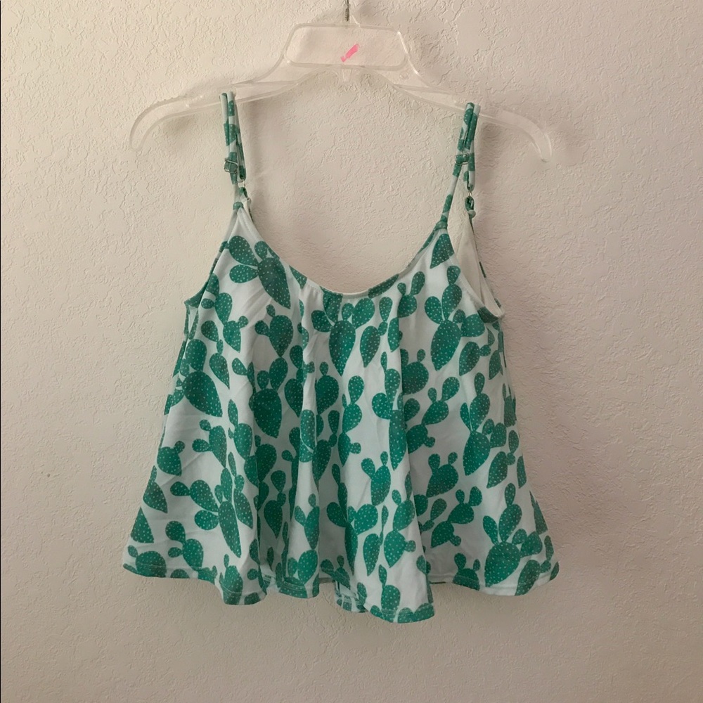 Kortni Jeane swing top (cactus print)