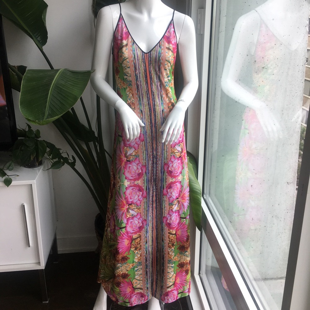 Clover Canyon 'Fools Gold' Liquid Jersey Maxi