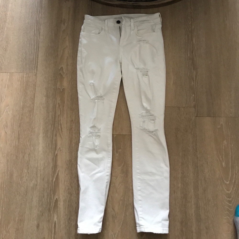 Joe's jeans - white ripped skinny jeans