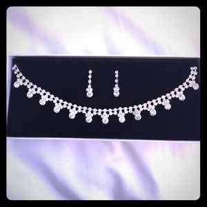 Necklace and earrings