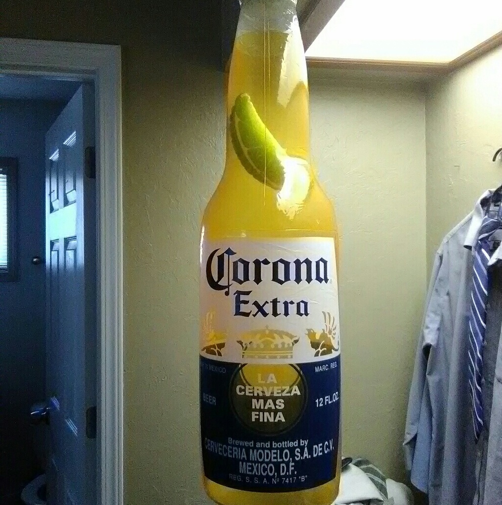 Inflatable Corona Extra with lime bottle