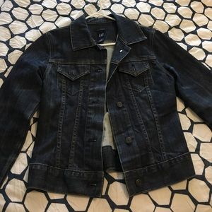 Gap dark denim jacket XS