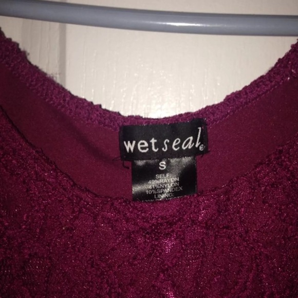 Burgundy Lace Dress - Picture 3 of 3