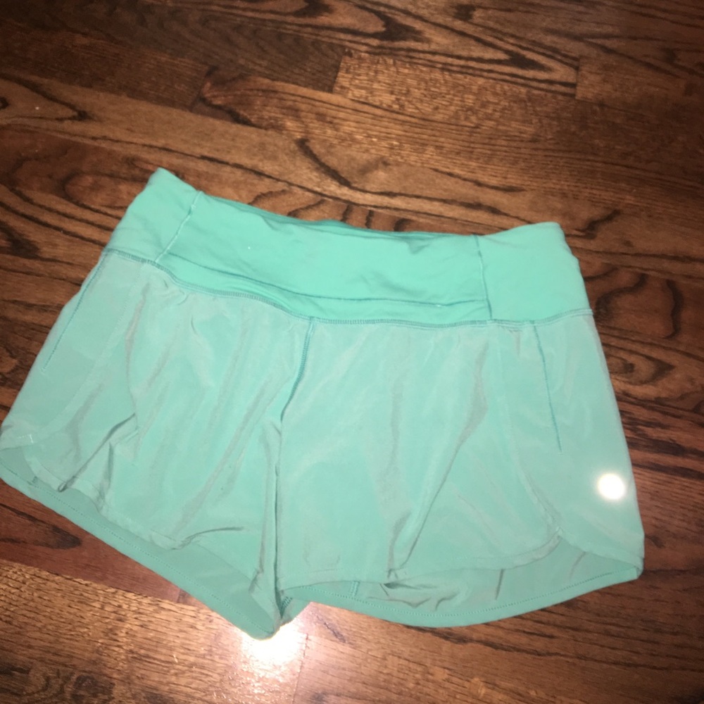 Blue lulu lemon shorts