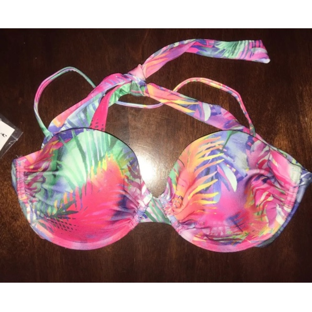 NWT O'Neill bandeau top floral Hawaiian Medium