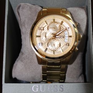 Guess gold stainless steel watch