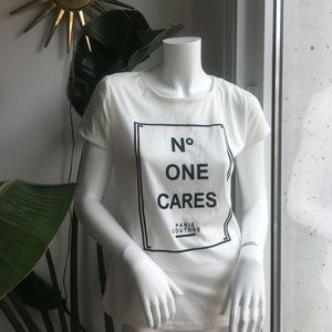 'No One Cares' Tee! No brand- Never worn