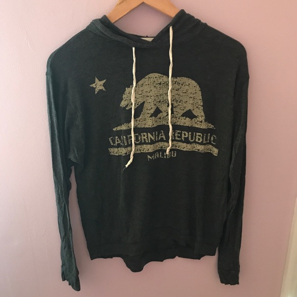 Slouchy Hooded California Hoodie - Picture 1 of 3