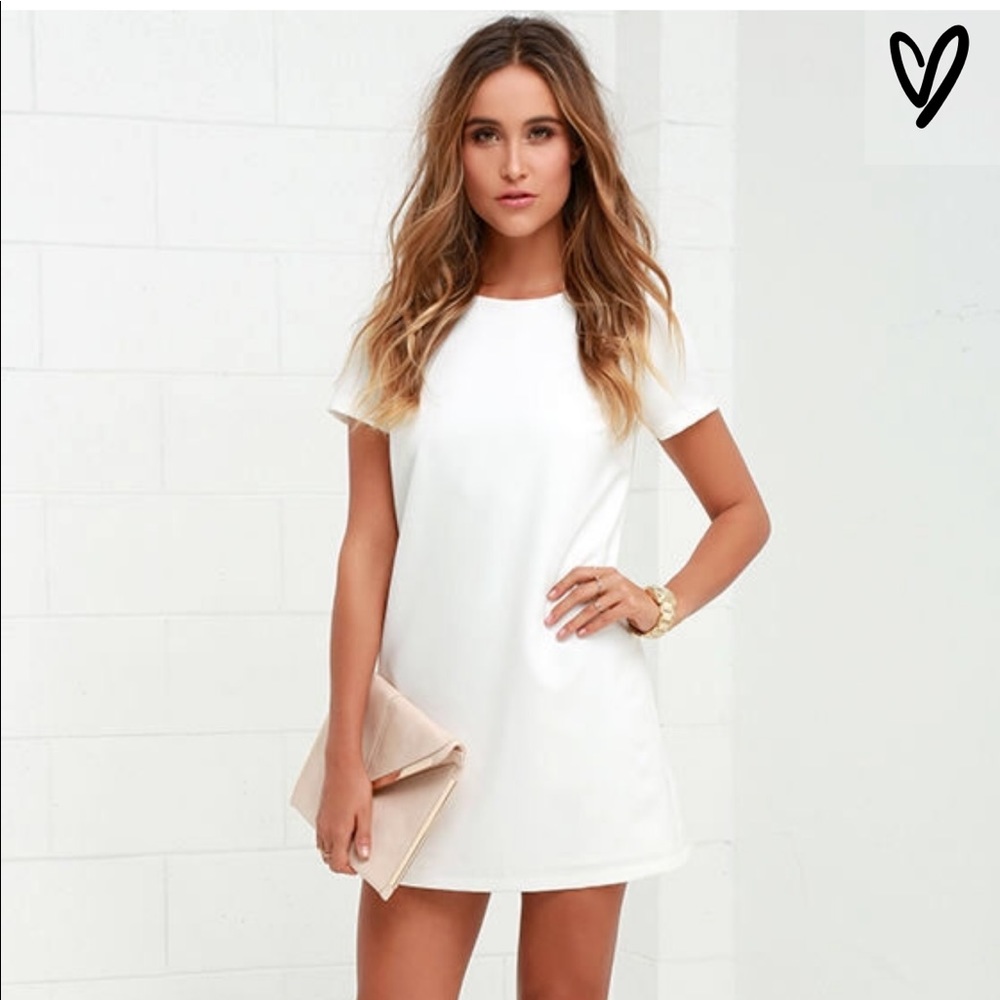 Ivory Shift Dress