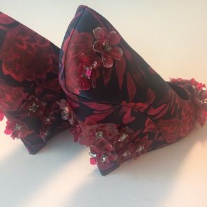 Tory Burch Pixie Wedge Satin Heels