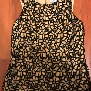 Lela Rose black lace top