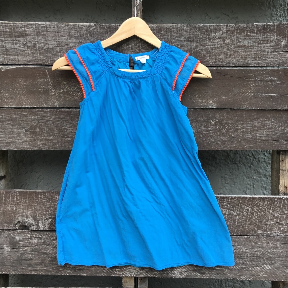 J. Crewcuts girls size 7 Aqua Dress with pockets.