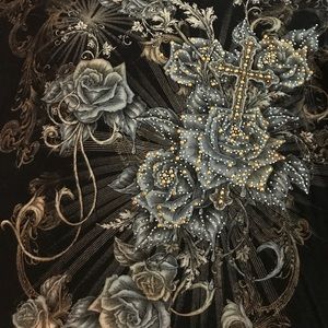 Long sleeve Liberty Bear bling Tshirt