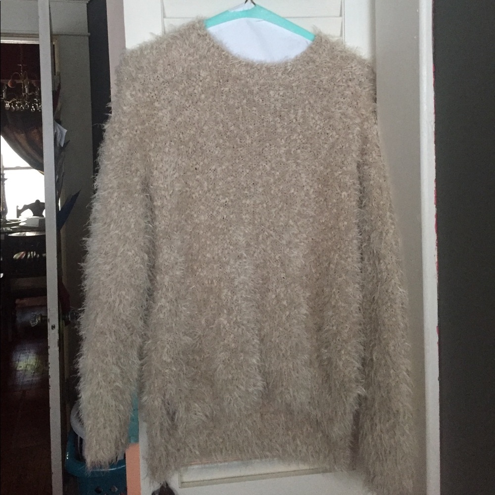 Fluffy cozy sweater