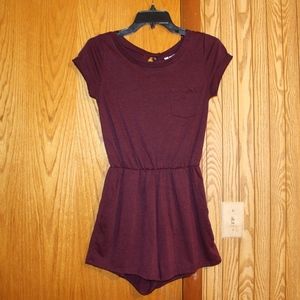 H&M/Divided Maroon Romper/Playsuit