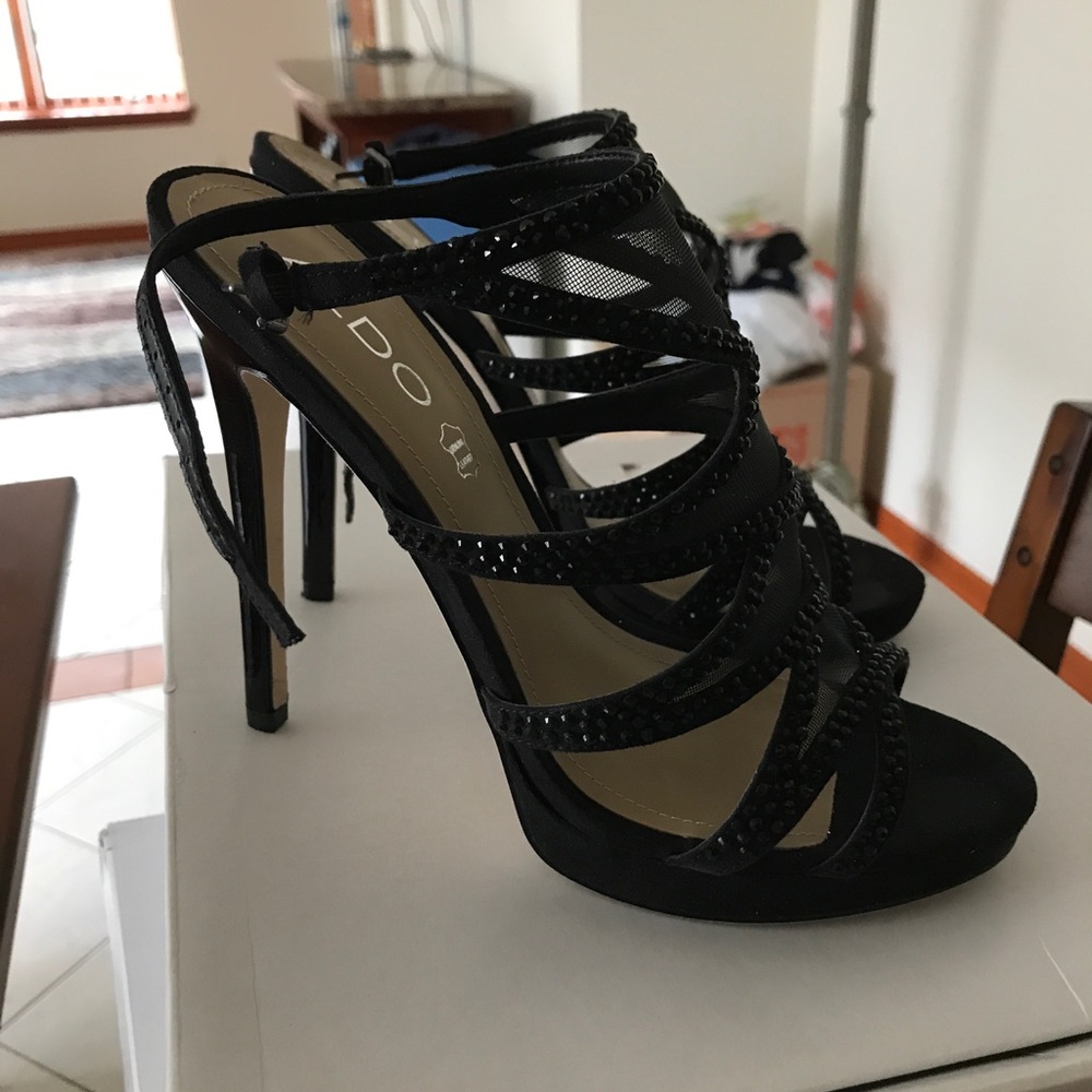 Aldo black high heels size 7