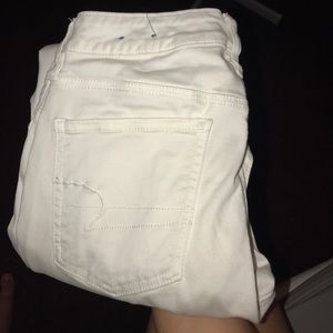 American Eagle white jean jeggings