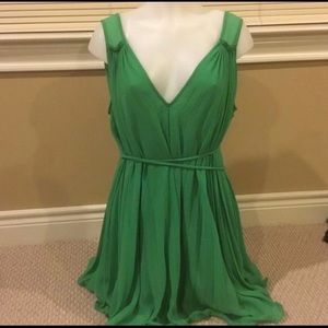 Green cocktail dress