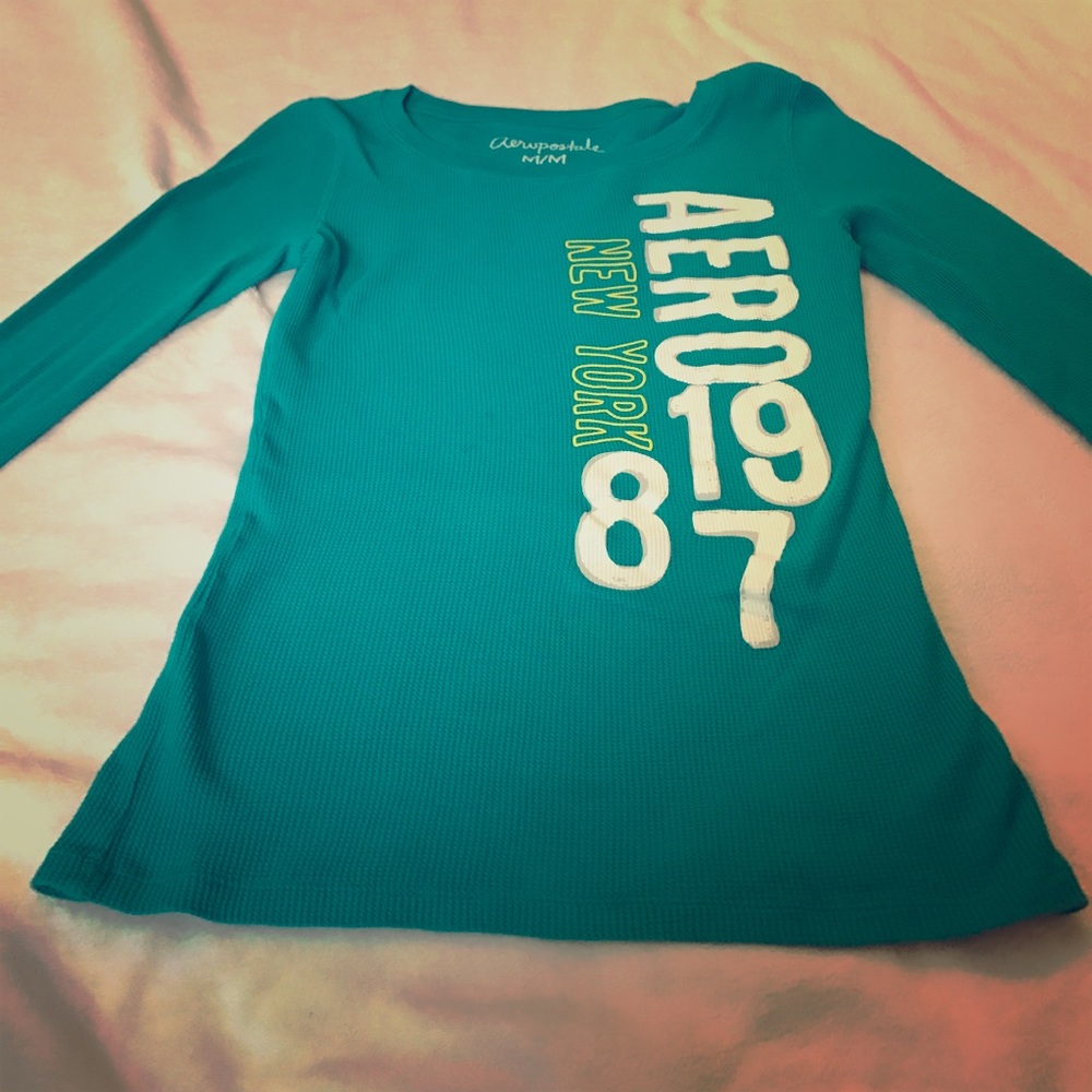 Blue Aeropostale long sleeve shirt