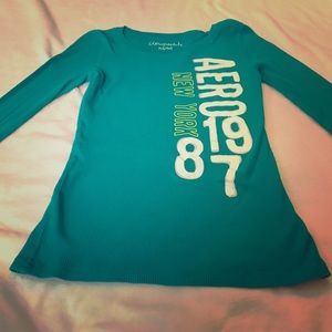 Blue Aeropostale long sleeve shirt