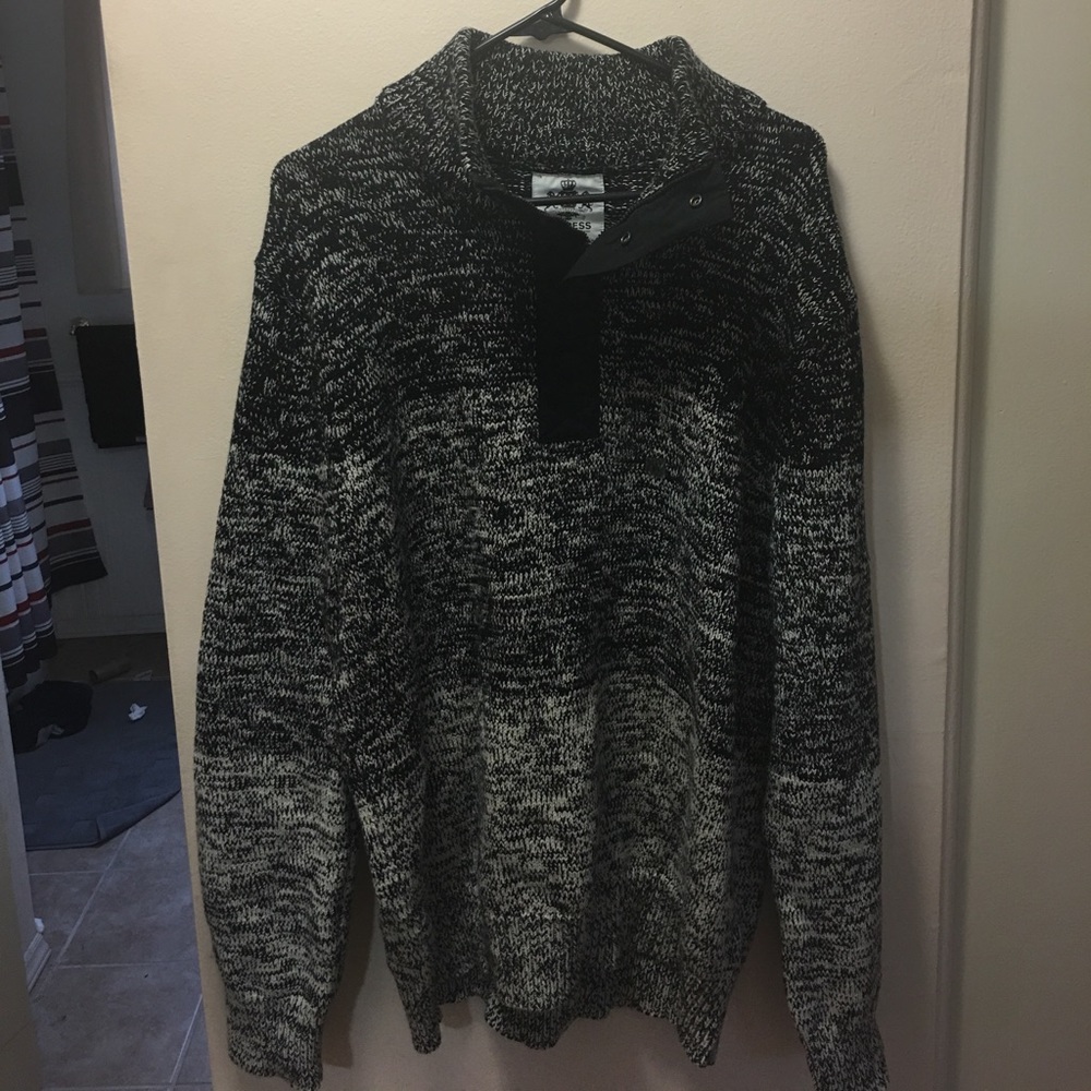 Marled Chambray Men's Sweater, Express, Sz XL