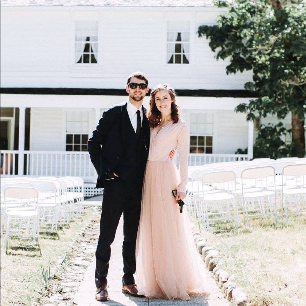 Blush Pink Couture Dress.