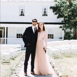 Blush Pink Couture Dress.