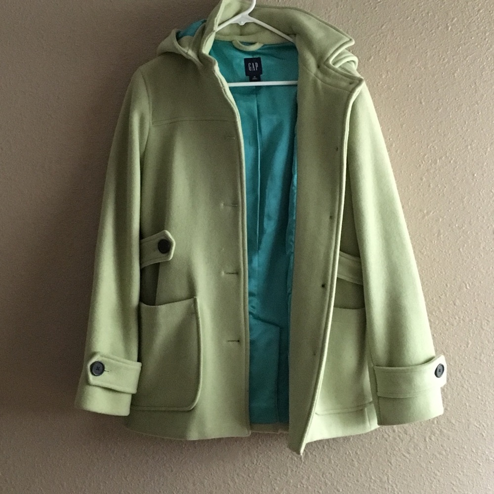 Lime Green Peacoat