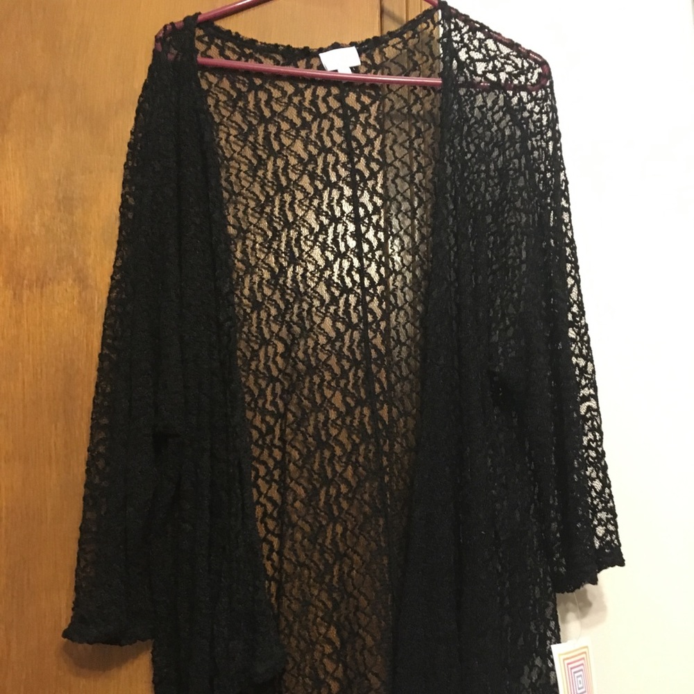 BNWT lularoe large black lace Lindsay