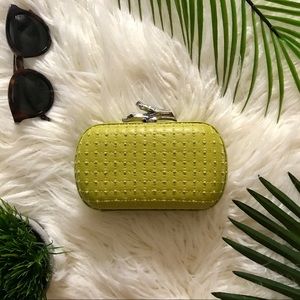 DVF Pineapple Branch Minaudière Quilted Clutch