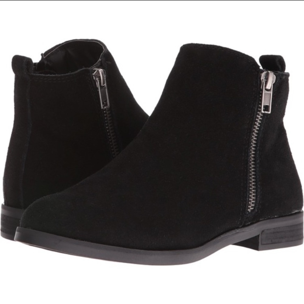 Steve Madden Black Reyyna Suade Booties NWOT