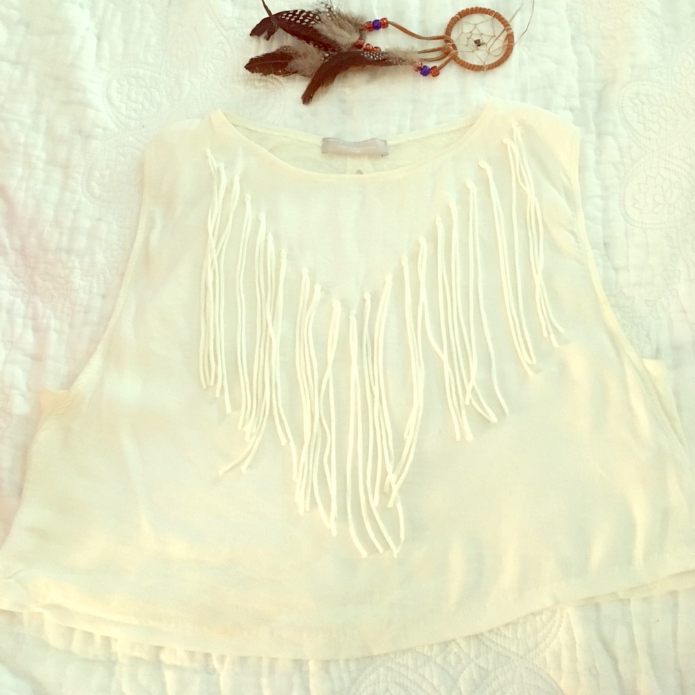 Boho chic Zara Collection top sz S