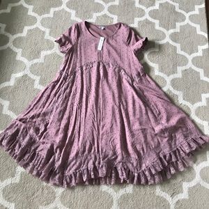 Purple lace dress