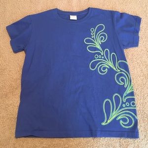 A blue t-shirt