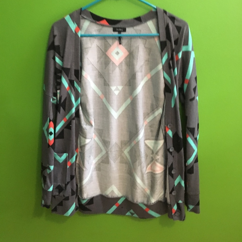 Tribal print cardigan