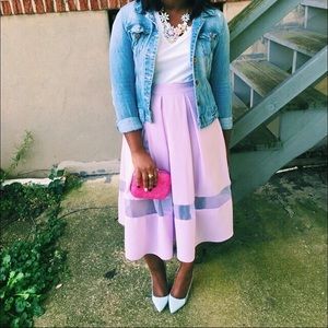 ASOS skirt with mesh