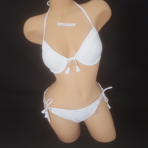 Victoria's secret 34C LARGEwhite bikini set