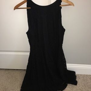 Black Laced Cocktail Dress