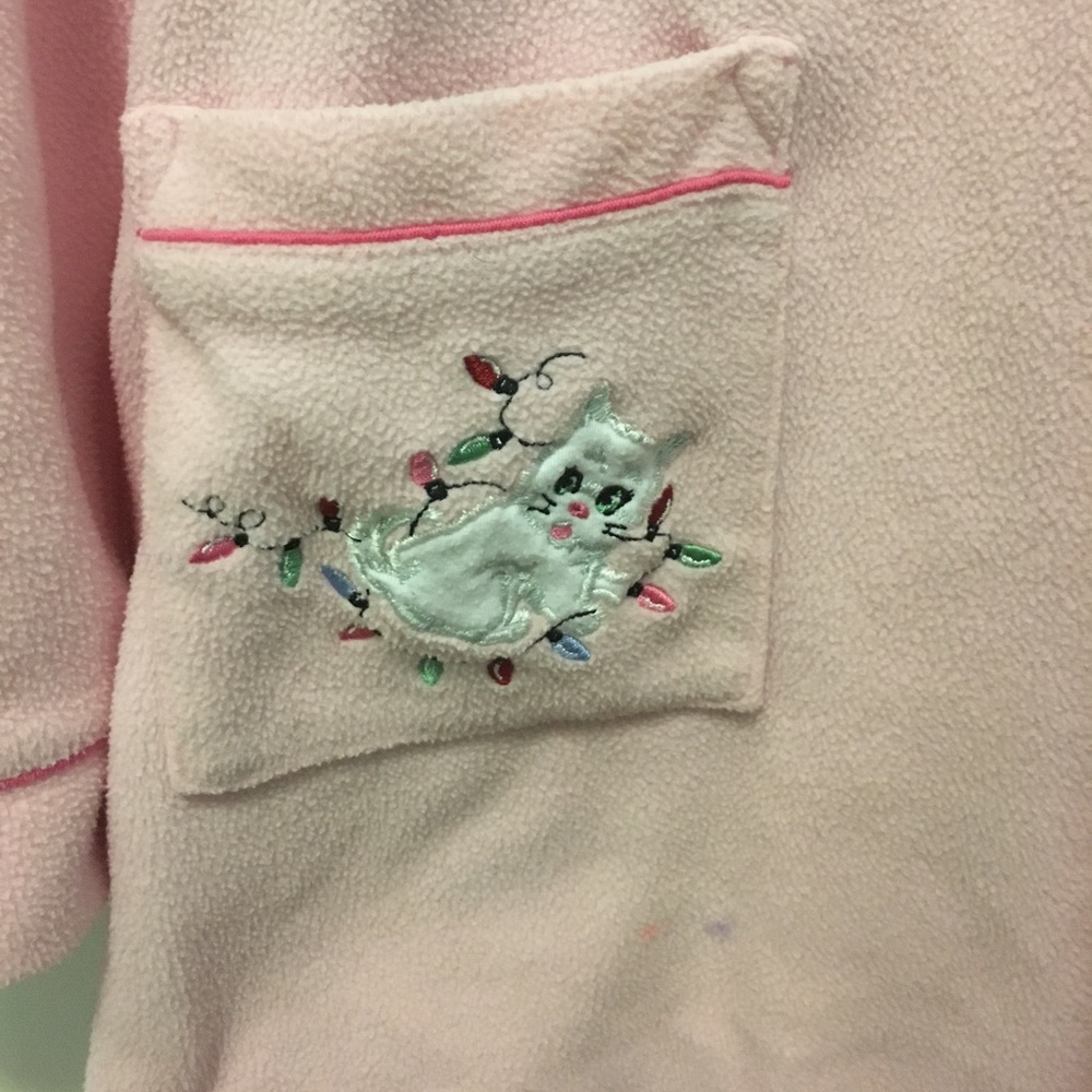 Cream/ Pink Robe - Picture 2 of 7